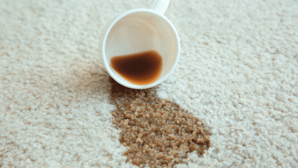 coffee spill on carpet how to clean